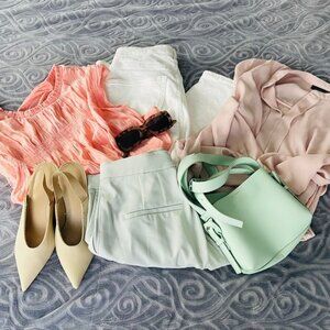 H&M~DRESS BARN~Lot of 7 Items~Clothing~Shoes~Handbag~Sunglasses-OFFERS WELCOME!